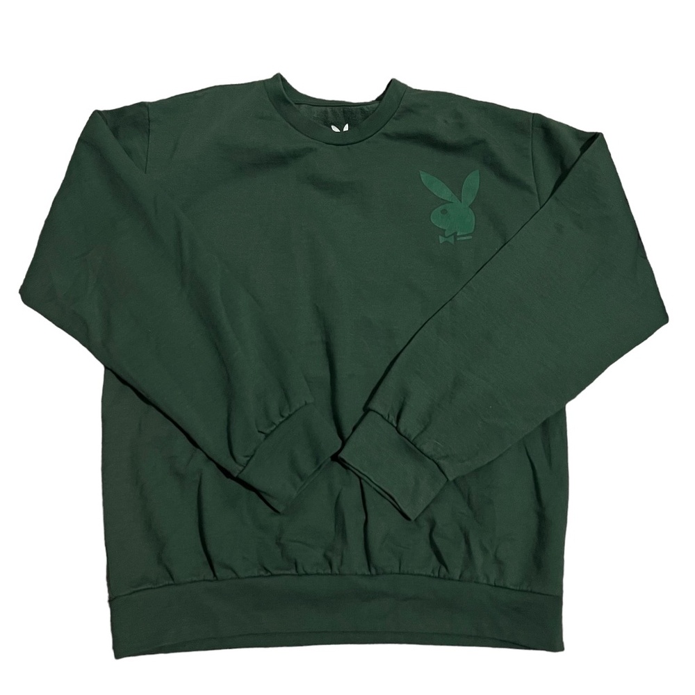 Playboy Bunny Green Pullover Crewneck Sweatshirt Men's XL